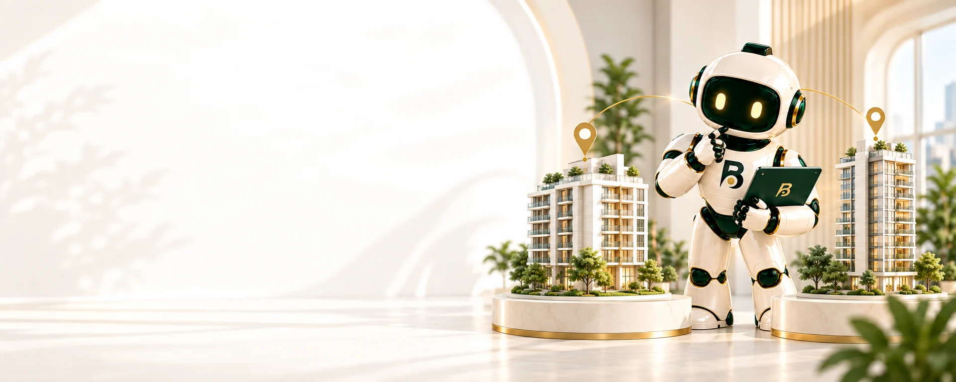 Brix compares two property models with a tablet