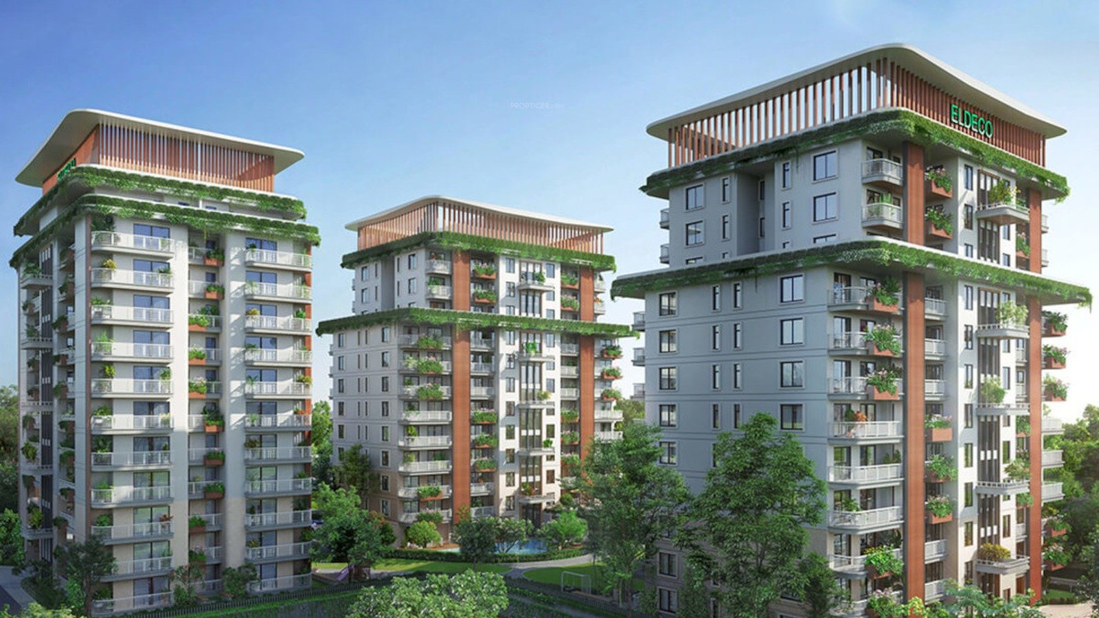 Eldeco Hanging Gardens project view